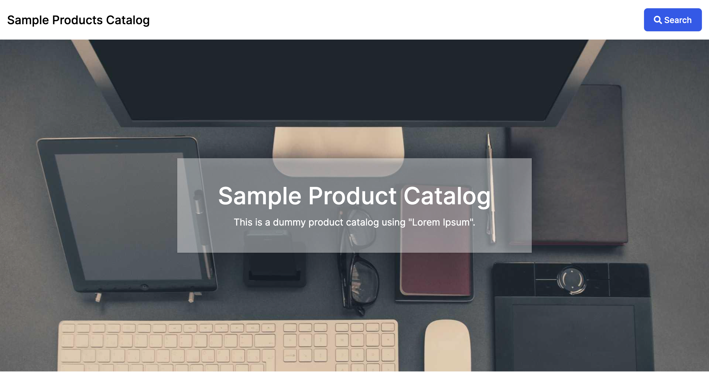 Sample Product Catalog